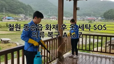 철원 동송읍 화재 후 옷 세탁 SOS🚨 의류 복구 A to Z